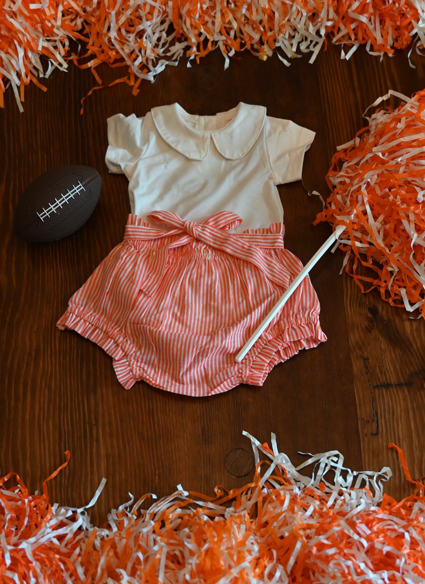 Girlie Game Day Bloomers-Striped