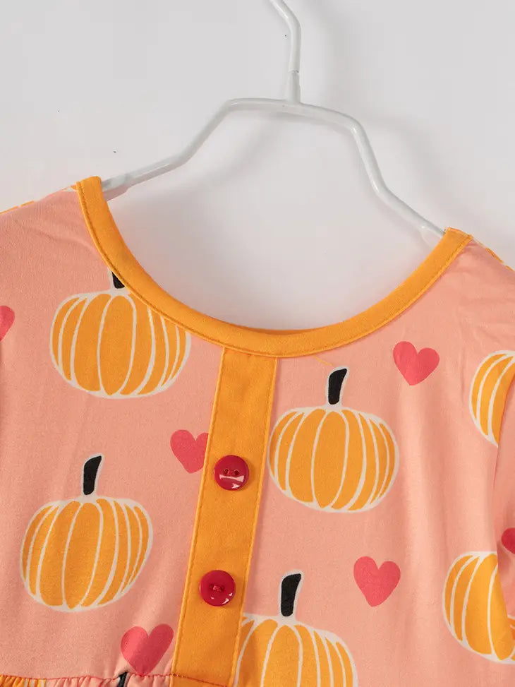 Pumpkin Love Girl's Dress