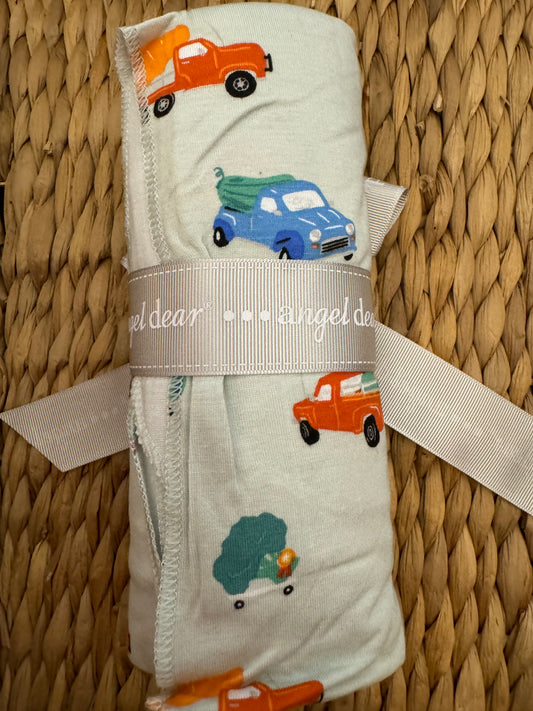 County Fair Winner Trucks Swaddle Blanket