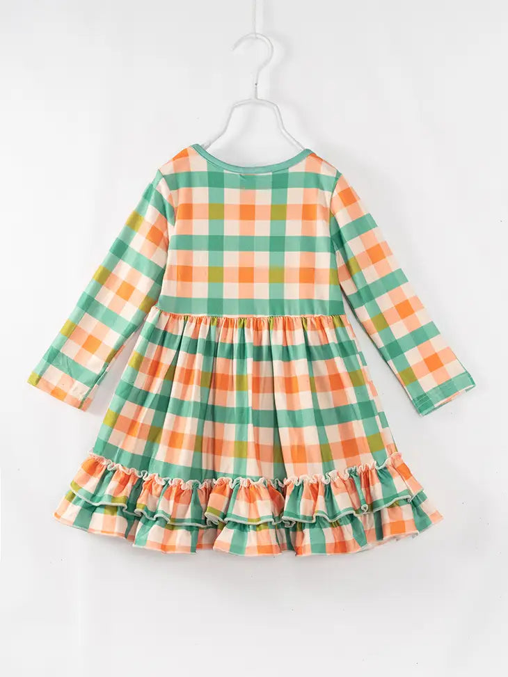 Plaid Ruffle Dress