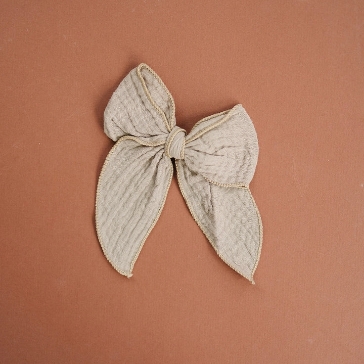 Large Gauze Linen Bow