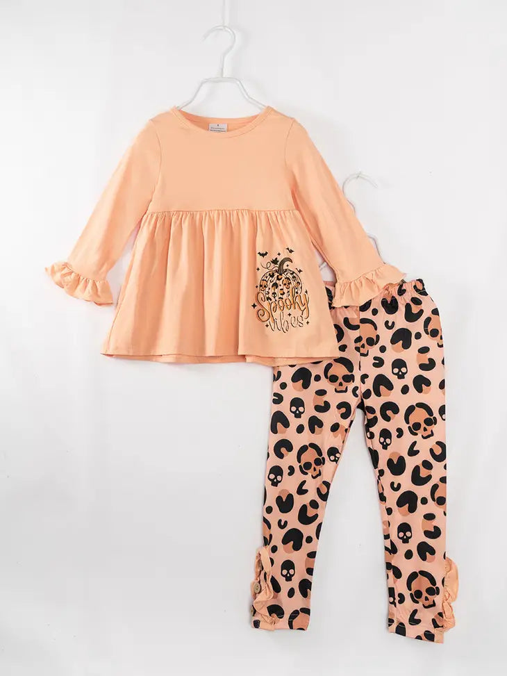 Spooky Vibes Ruffled Pant Set